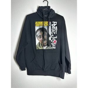 Tupac Shakur Poetic Justice Mens  Size S/P  Black Hoodie Sweatshirt